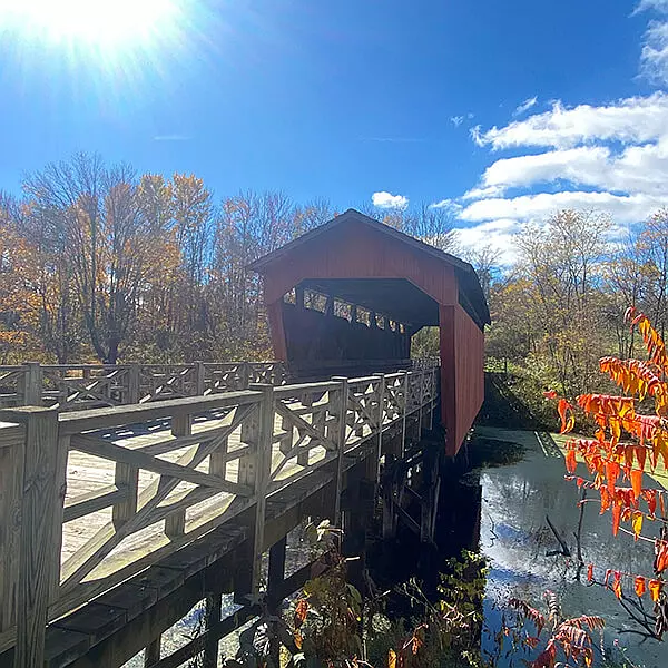 Beautiful covered bridges in Belmont County